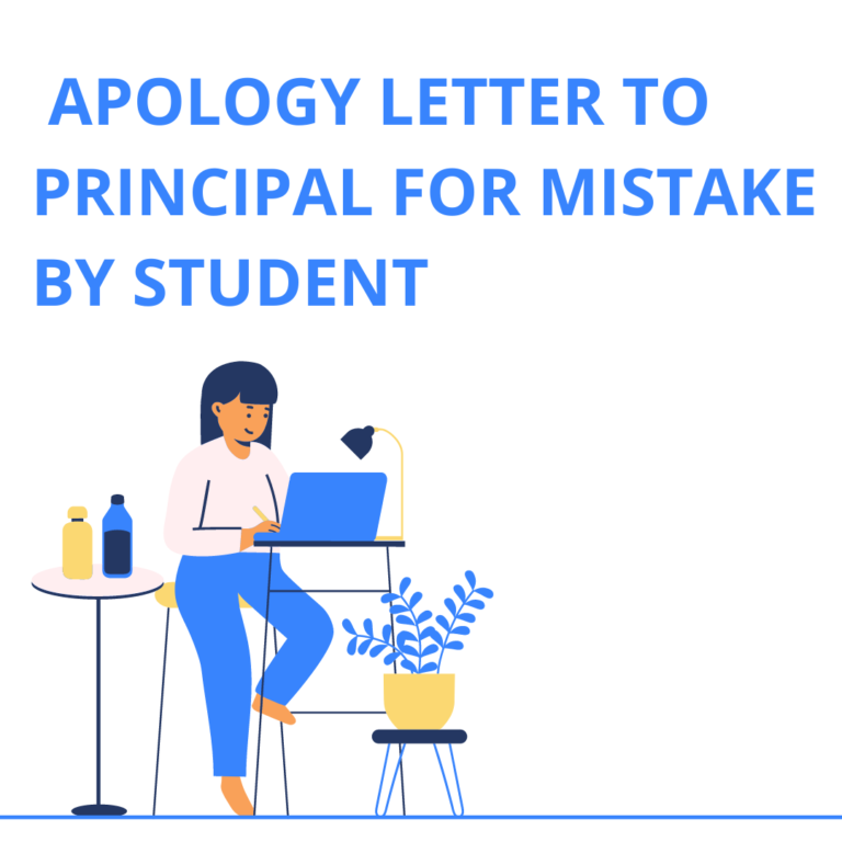 apology letter format to principal