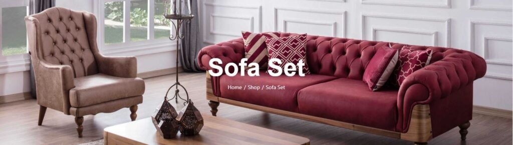 Black sofa set