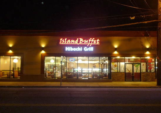 island buffet hibachi grill